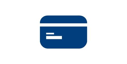 Icon of a credit card
