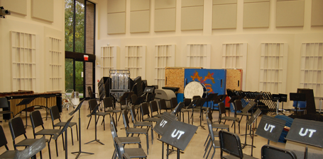 UT Center for Performing Arts, Instrumental Rehearsal space, Band Room