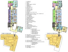 Third and Fourth Floor Plan