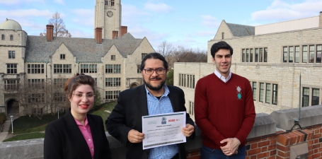 Congratulations to Narges Nejad (left), Marcelo J Alvarado-Vargas (middle) and Mehrdad Jalali Sepehr for being awarded the Second runner-up Best Impact Paper at the 2023 Academy of International Business Conference – Middle East & North Africa Chapter (AIBMENA), in Rabat, Morocco.