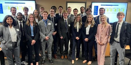 Business students competed in the Internal Sales Competition on October 14.