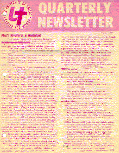 Eberly Center for Women Fall 1979 newsletter