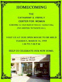 1995 Eberly Center for Women move to Tucker Hall