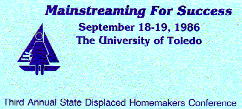 1986 Third Annual State Displaced Homemakers Conference
