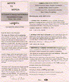 Eberly Center for Women 1995 Winter newsletter
