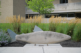 Sculpture titled White fish