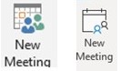 Image of the Windows Calendar New Meeting Icon