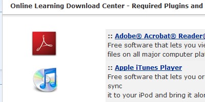 Download center screen shot