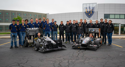 Rocket Motorsports team with formula cars