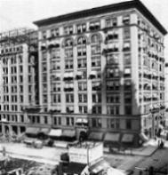 The Spitzer Building, Madison and Huron, c. 1900.  Photo by Charles Mensing.  From Celebrating the City a pictorial essay exhibit exerpted on The Old West End Homepage.