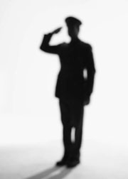 soldier saluting