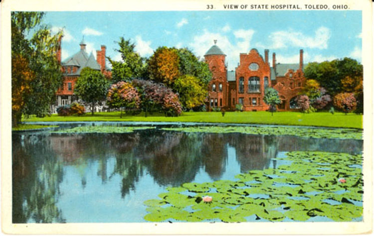 Toledo State Hospital Postcard 