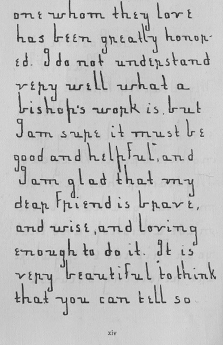 A letter handwritten by Helen Keller