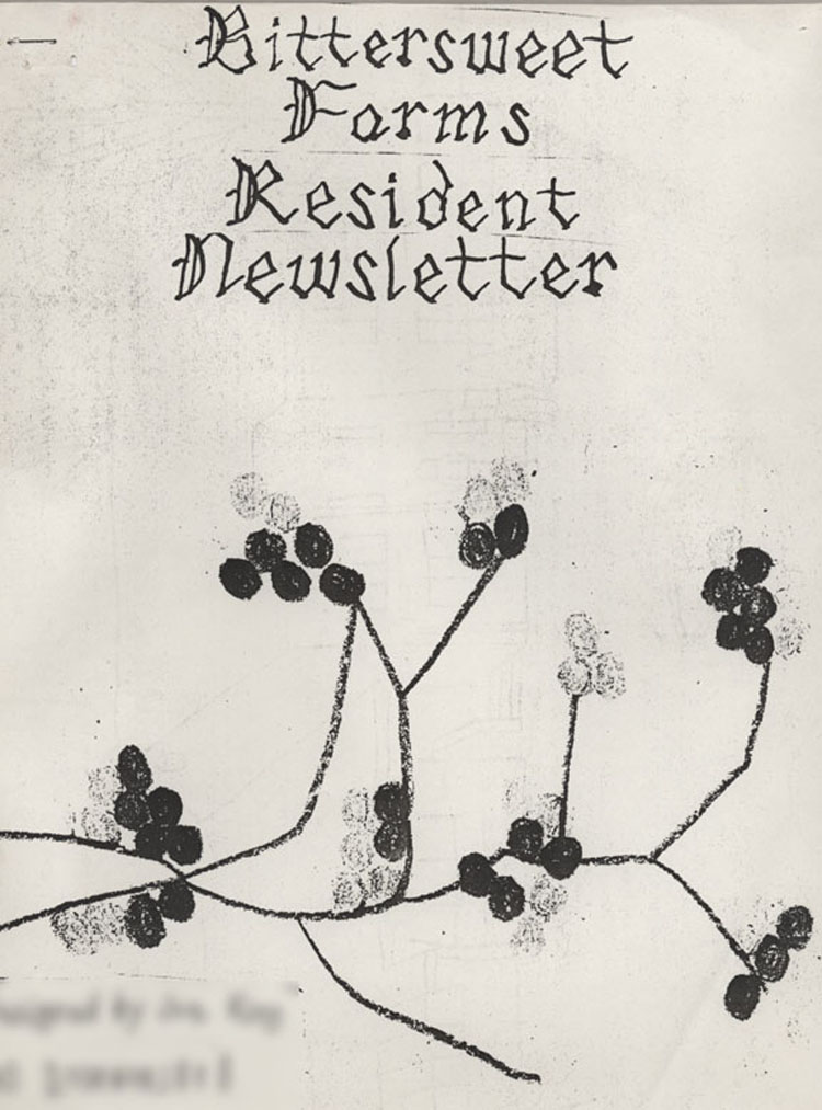 Cover of the Newsletter at Bittersweet Farms