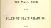 First Annual Report of the Ohio Board of State Charities 1868