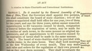 Excerpt from the Act authorizing the Board of State Charities 1867