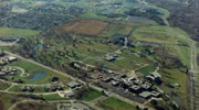 Aerial photograph of the former Toledo State Hospital grounds