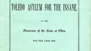 1884 Report of the Toledo Asylum for the Insane