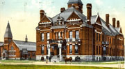Toledo State Hospital, postcard.  On loan from the collection of Sharon Yaros