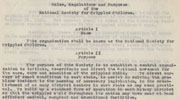 Constitution of the National Society for Crippled Children