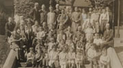 Group photograph from the Feilbach School's scrapbook 1921-1945