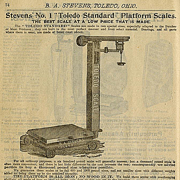 Advertisement of Toledo Scales