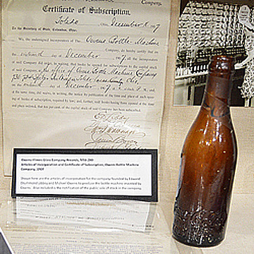 Articles of Incorporation and Certificate of Subscription, Owens Bottle Machine Company, 1907