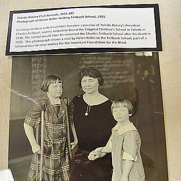 Helen Keller Visiting Feilbach School