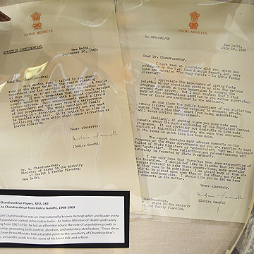 Letters to Chandrasekhar from Indira Gandhi