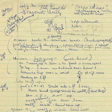 Vogt's handwritten choreography
