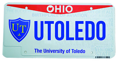 The University of Toledo license plate