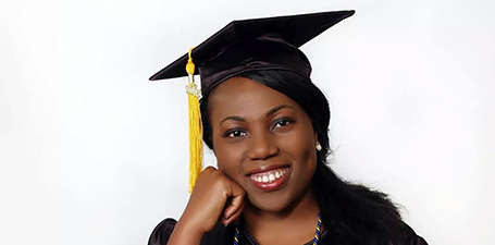 Student in a Cap and Gown