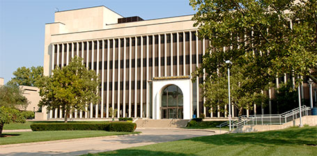 Block Health Science Building outside view