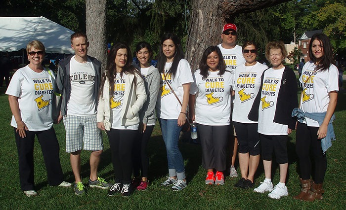 Team photo from the JDRF Walk to Cure Diabetes