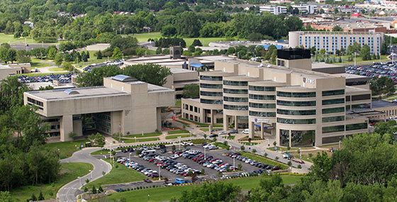 Aerial view of Health Science Campus