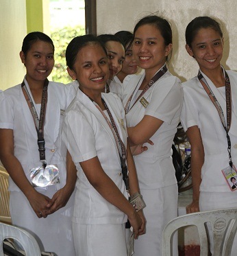 young women in clinic