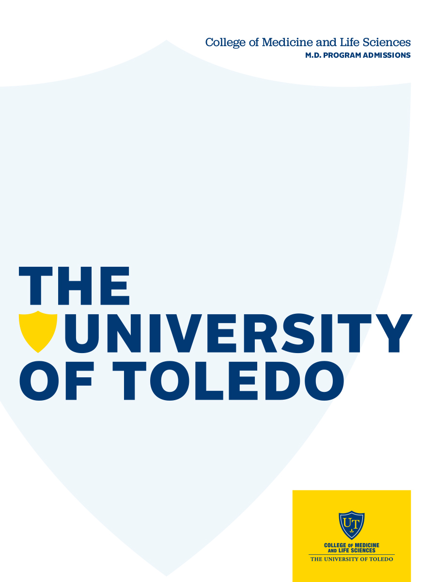Front cover of the UToledo Medical School Admissions Viewvbook