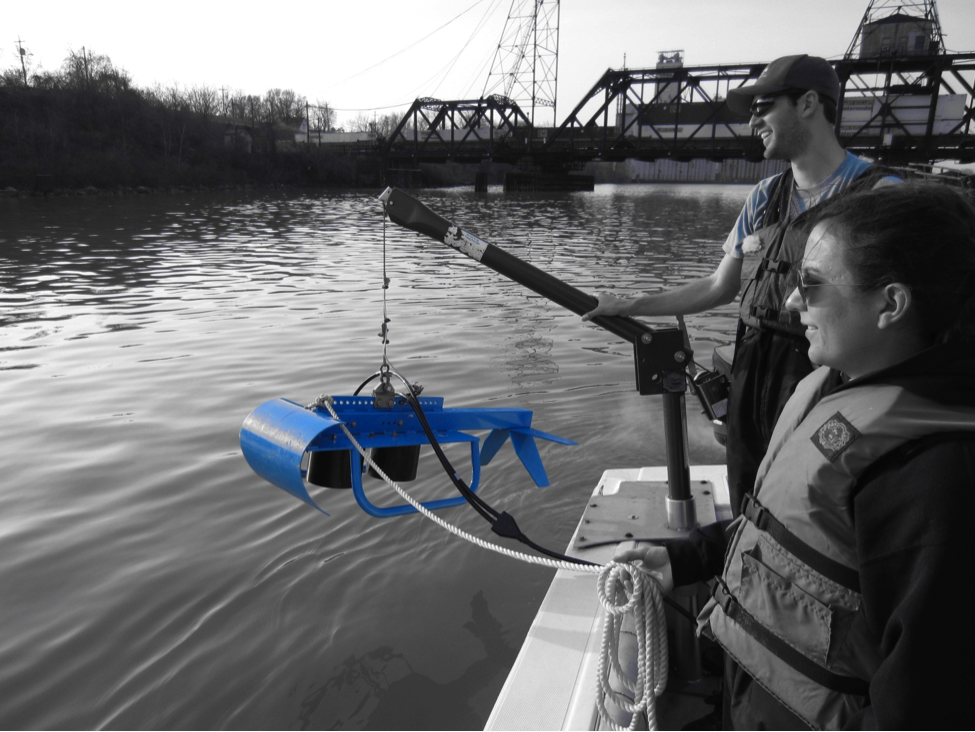 sampling on the Maumee River