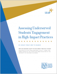 Assessing Underserved Students' Engagement in High-Impact Practices