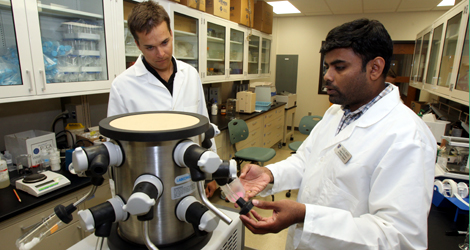 student in lab image