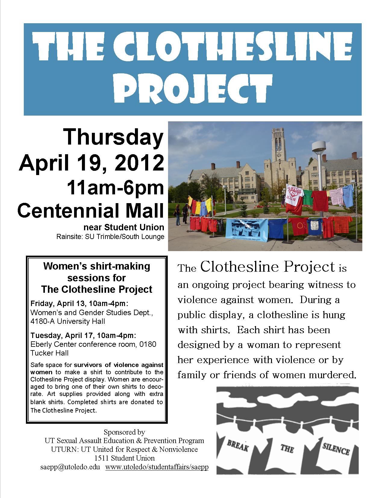 The Clothesline Project The Clothesline Project