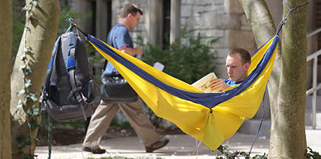 Summer classes at UT - relaxing