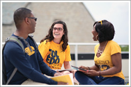 Photo of students outside