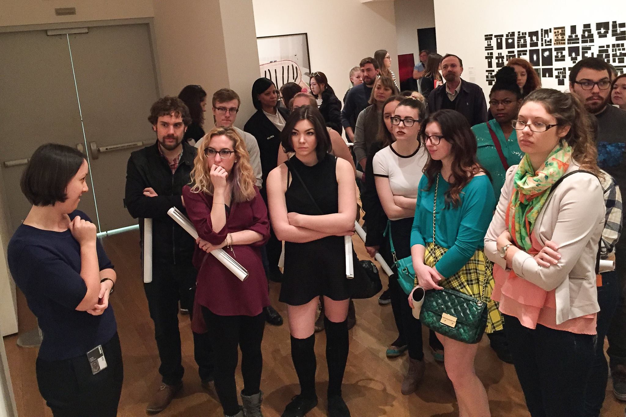 Students in NYC museum