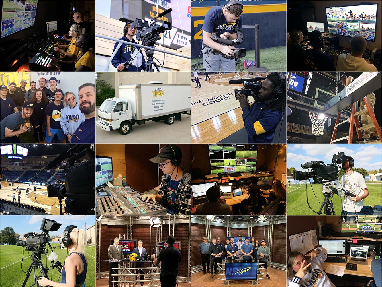 Live Sports Staff Collage