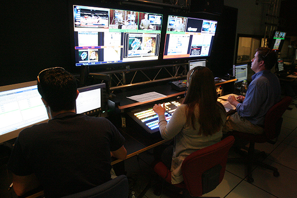 Recording in the UT 10 broadcast studio