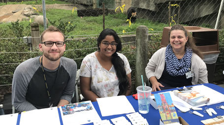 UToledo Disability Studies students providing information at the Toledo Zoo