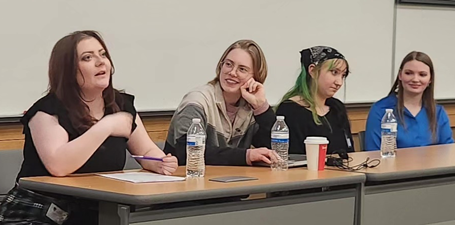 Student panelists at 2024 UToledo History Colloquium