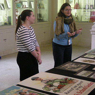 Liz Konopka and Dr. Debra Reid, Curator of Agriculture and the Environment at the Henry Ford Museum and Greenfield Village.