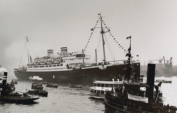 SS St. Louis Returning to Hamburg, Germany, June 1939United States Holocaust Memorial Museum, courtesy of Herbert and Vera Karliner